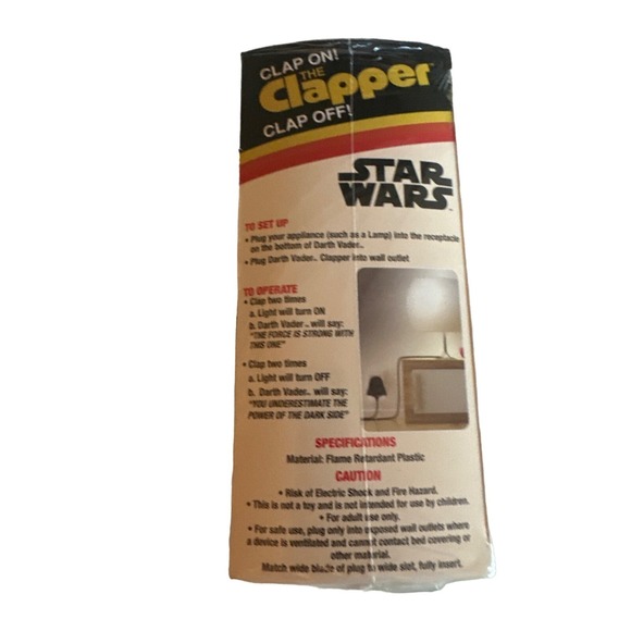 Star Wars Darth Vader The Clapper Sound Activated Wall Switch Joseph Enterprises - Picture 6 of 6